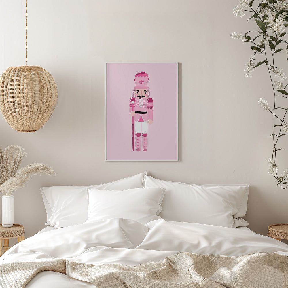 Wandbild Rosa Nussknacker Leinwanddruck