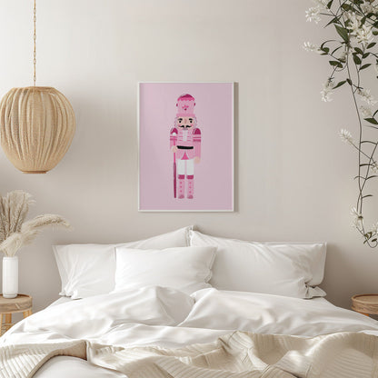 Wandbild Rosa Nussknacker Leinwanddruck