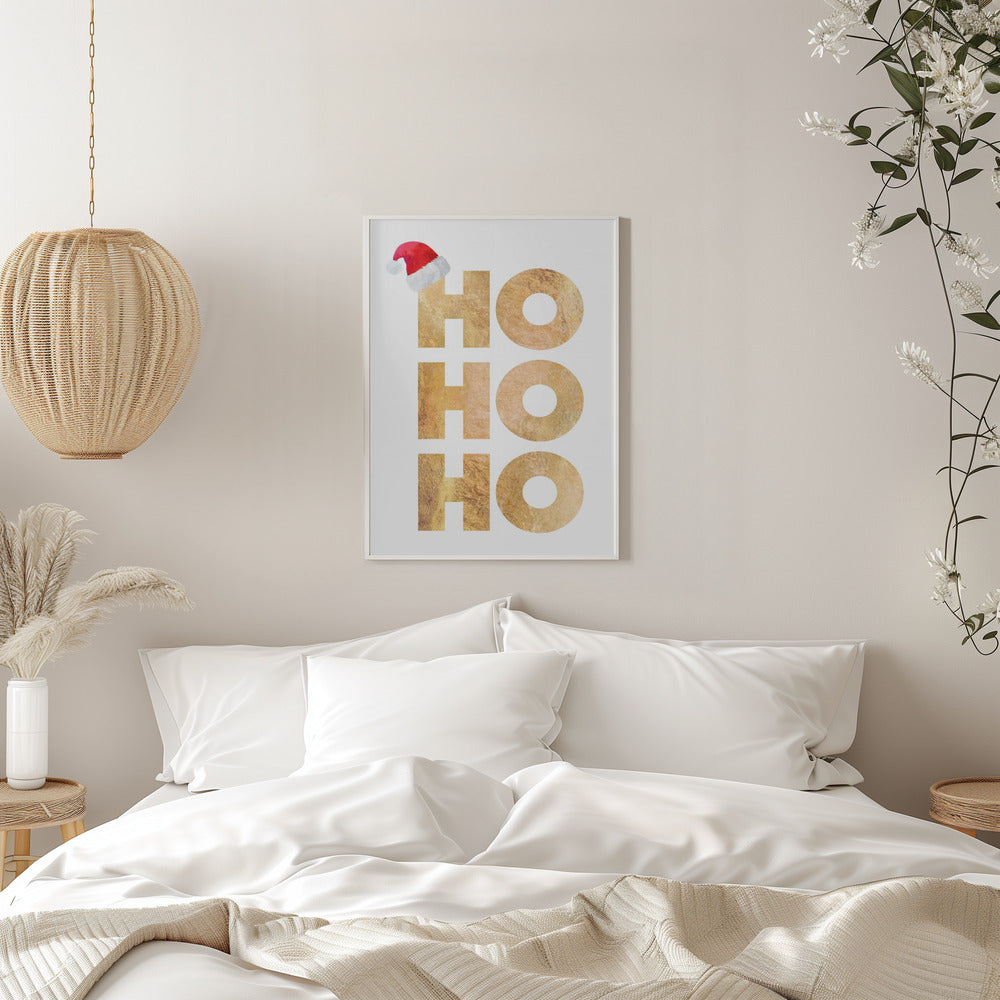 Wandbild Hohoho Typografie Leinwandbild