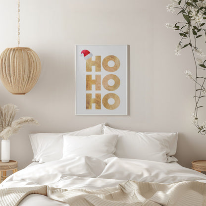 Wandbild Hohoho Typografie Leinwandbild