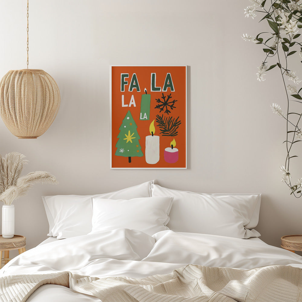 Wandbild Fa la la Leinwandbild