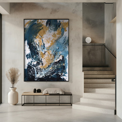 Wandkunst Goldenes Meer