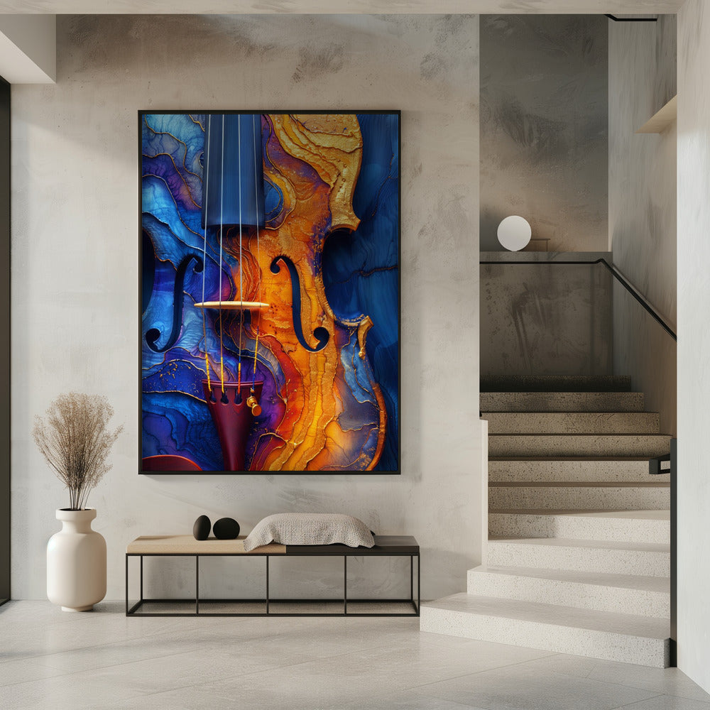Leinwandbild Wandbild Musik Violine 2