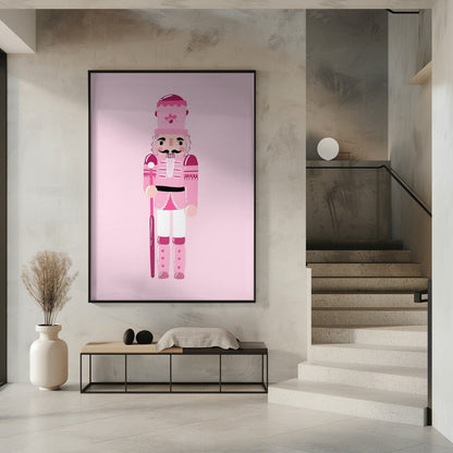 Wandbild Rosa Nussknacker Leinwanddruck