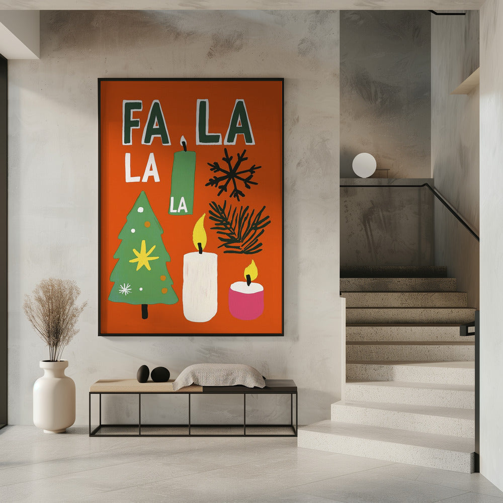 Wandbild Fa la la Leinwandbild