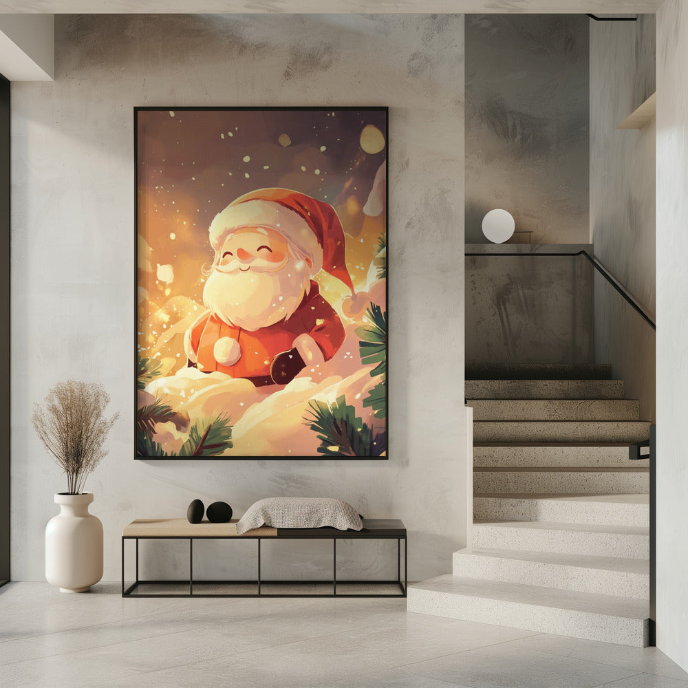 Wandbild Weihnachtsmann Leinwandbild