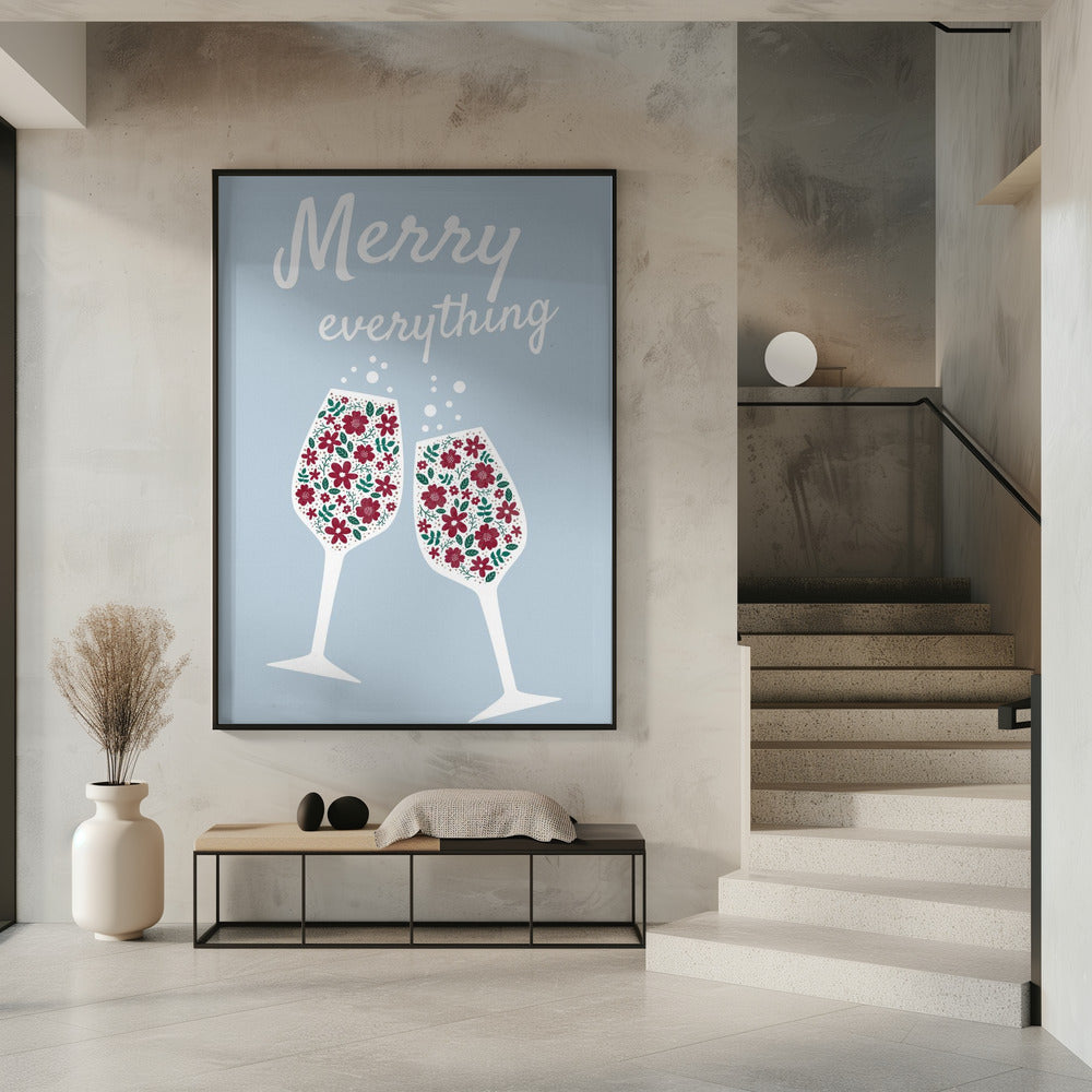 Wandbild „Merry Everything“ (Leinwanddruck)