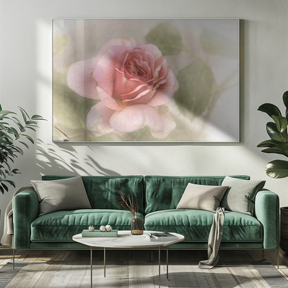 Wandbild glatte Rose