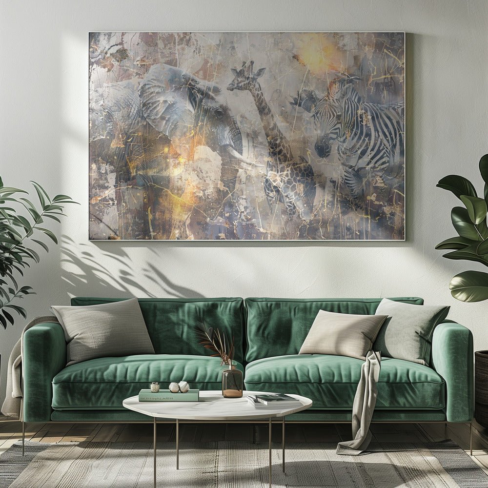 Wandbild Afrikanische Kunst Illustration Wandbild 114