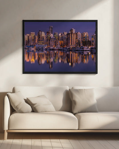 Wandbild Leuchtendes Vancouver