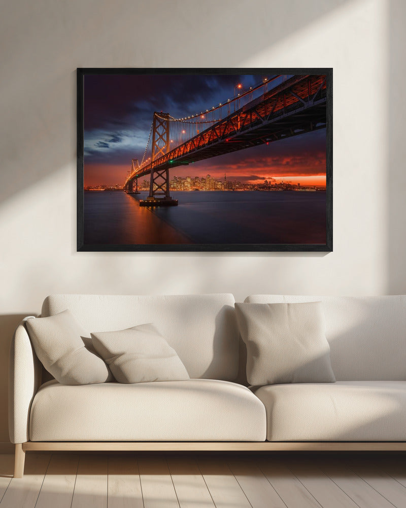 Wandbild: Brand über San Francisco