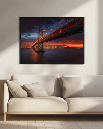 Wandbild: Brand über San Francisco