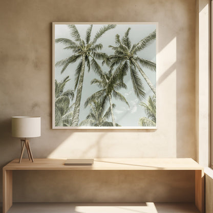ウォールアート 素敵なビンテージ風ヤシの木