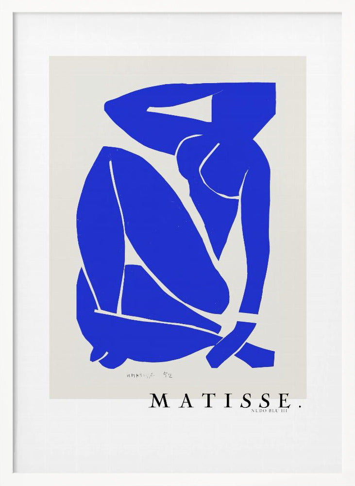 Wall art Nudo Blu III 1952 Boarder