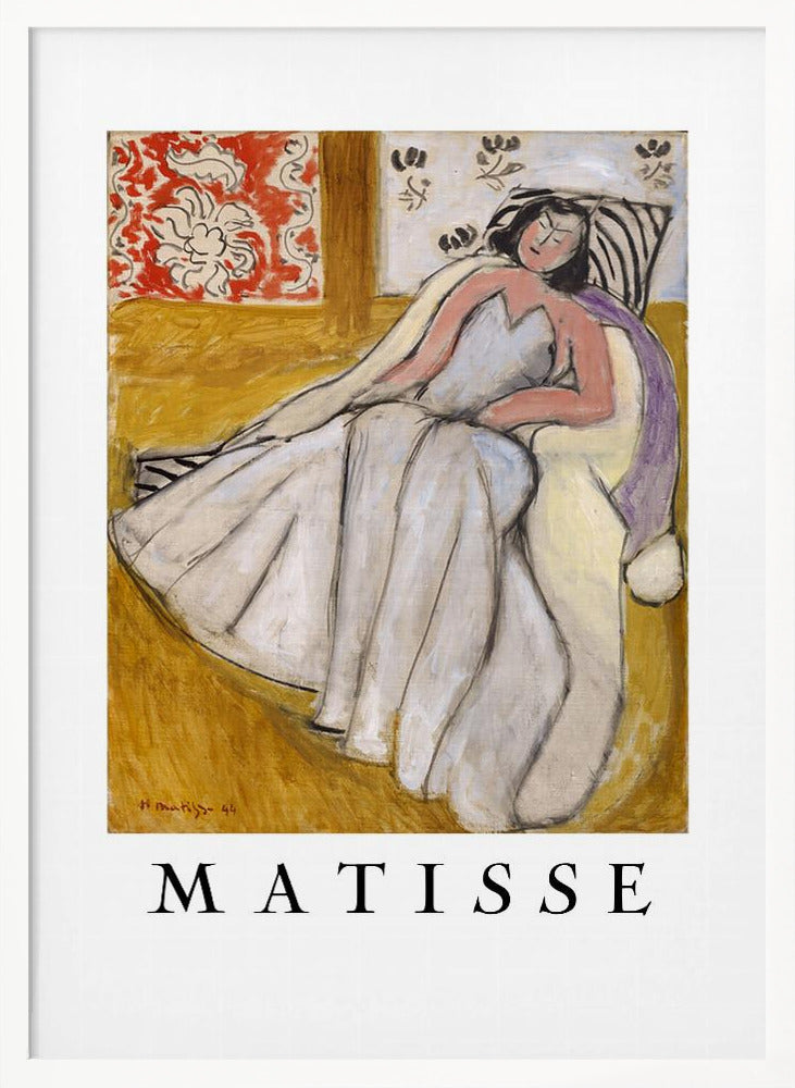 Wall art Jeune Femme à La Pelisse Blanche