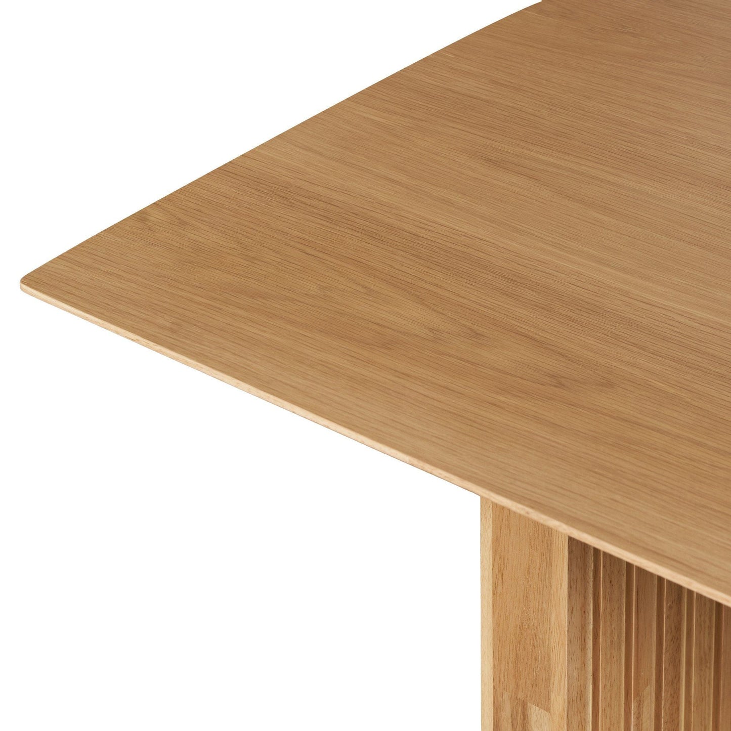 Plank 6-Seater Natural Oak Wood Dining Table
