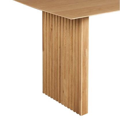 Plank 6-Seater Natural Oak Wood Dining Table