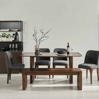 Plank Natural Rubberwood 6-8 Person Dining Set
