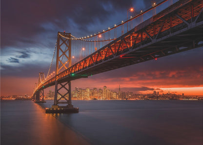 Wandbild: Brand über San Francisco