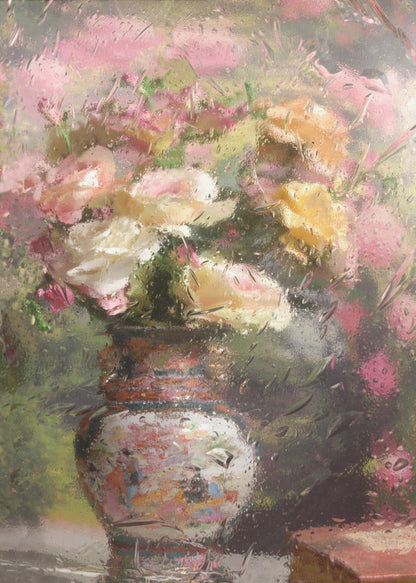 ウォールアート 花のある静物