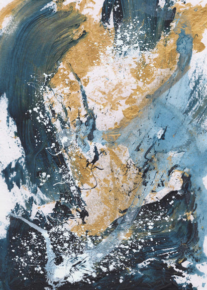 Wandkunst Goldenes Meer