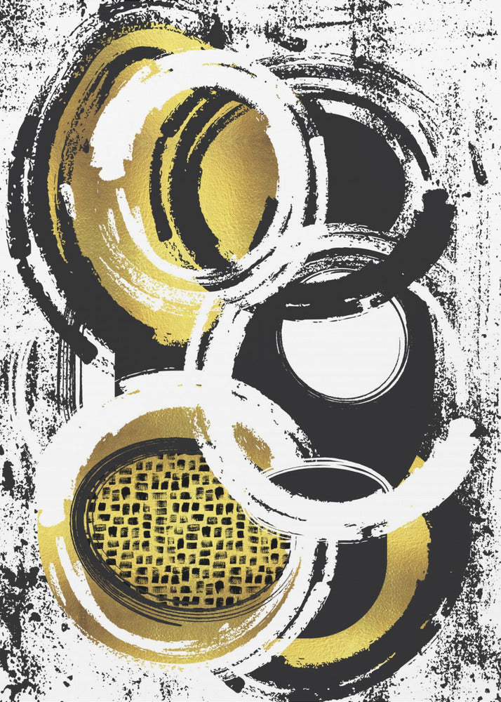 Wandbild Abstraktes Gemälde Nr. 2 | Gold
