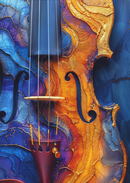 Leinwandbild Wandbild Musik Violine 2