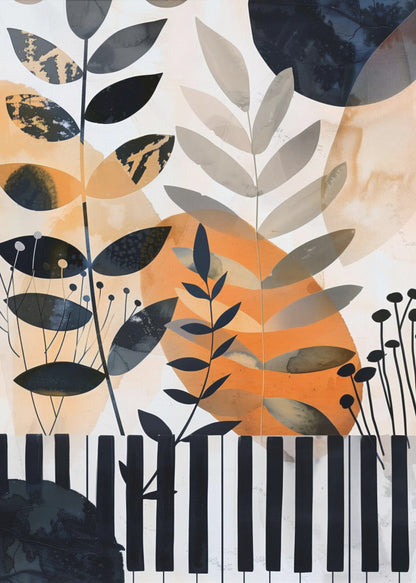 Leinwandbild Wandkunst Musik Klavier 1