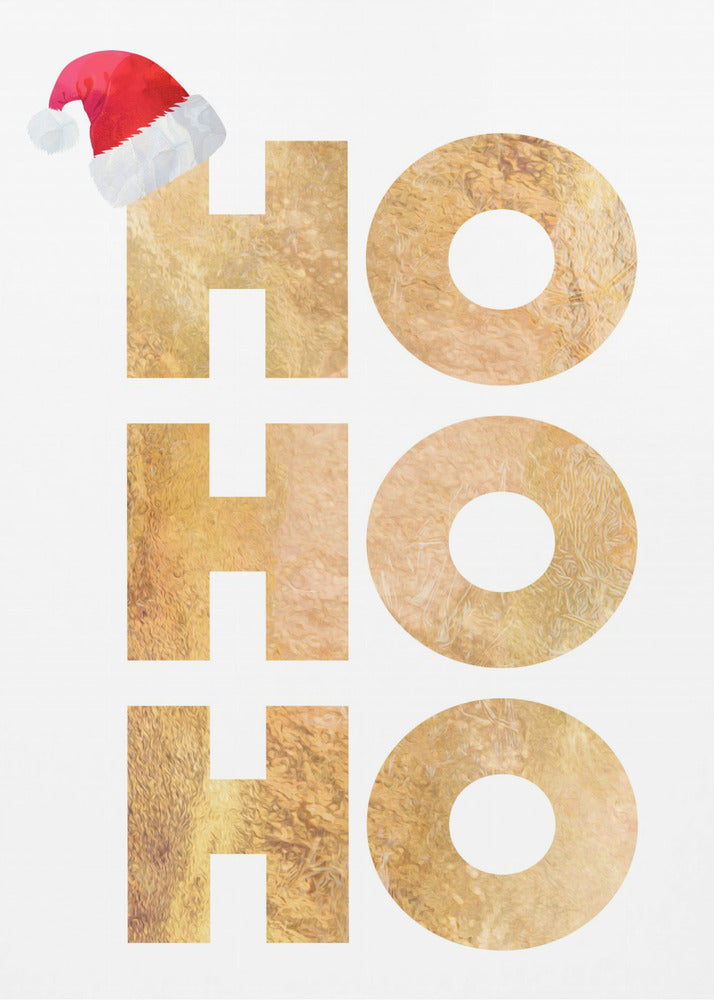 Wandbild Hohoho Typografie Leinwandbild