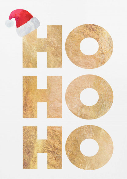 Wandbild Hohoho Typografie Leinwandbild