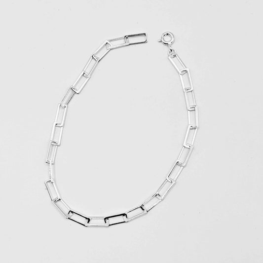 Lightweight Rectangle Link Bracelet