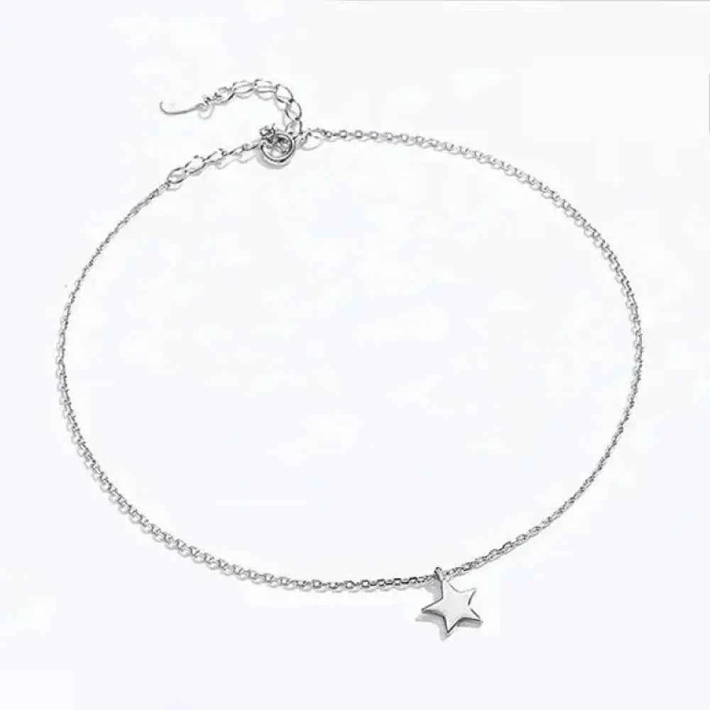 The Celestial 925 Sterling Silver Star Anklet