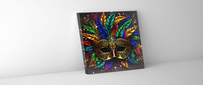 Leinwandbild – Bunte Maske – Wandkunst