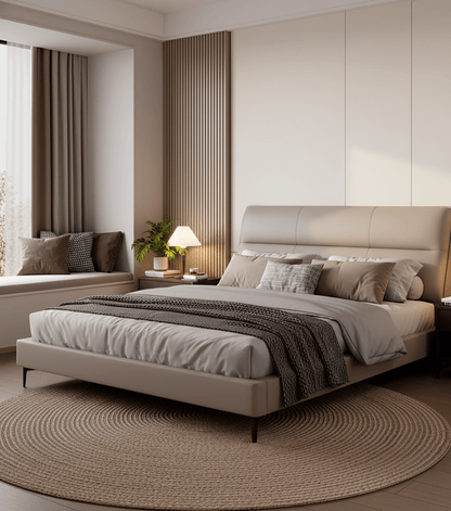 ヘイブン プレミアムフェイクレザー プラットフォームベッド
