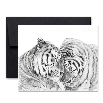Tigers Greeting Card - collaboration with  La Fondation du Zoo de Granby