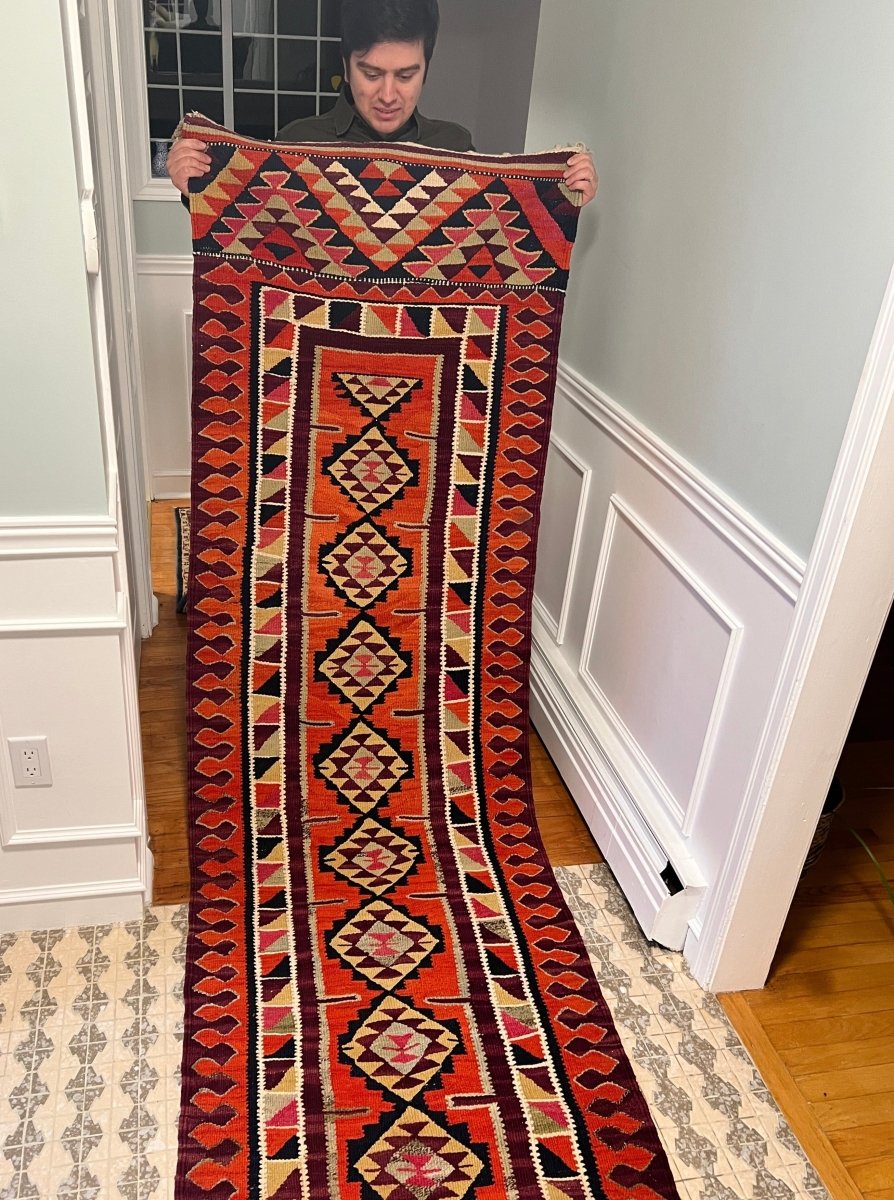 Vintage Herki Läufer | 81 cm x 305 cm