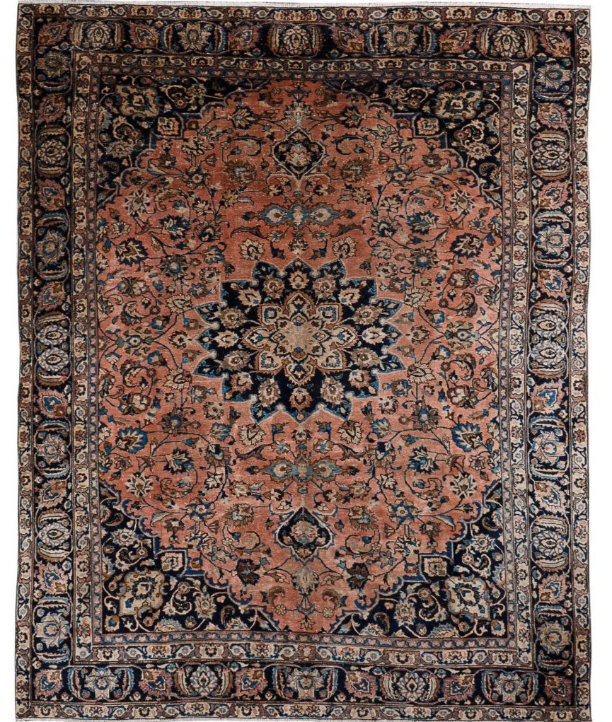 Vintage Mashad Rug | 7' 9" x 10' 2"