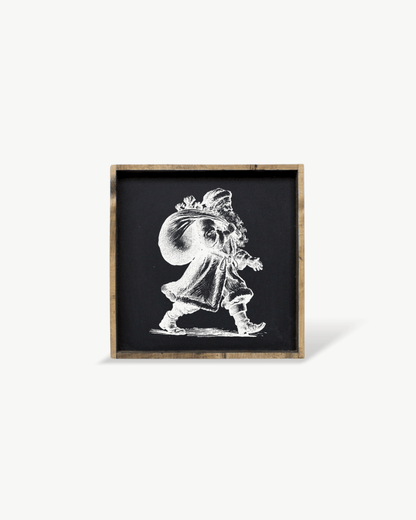 Vintage Santa - Framed Christmas Print - AURABAGS SHOP