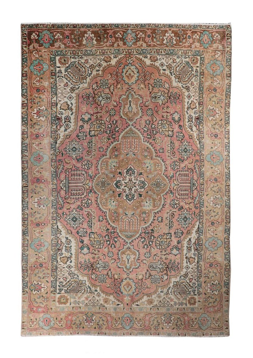 Reserviert für Kristen | Vintage Täbriz Teppich | 193 x 305 cm