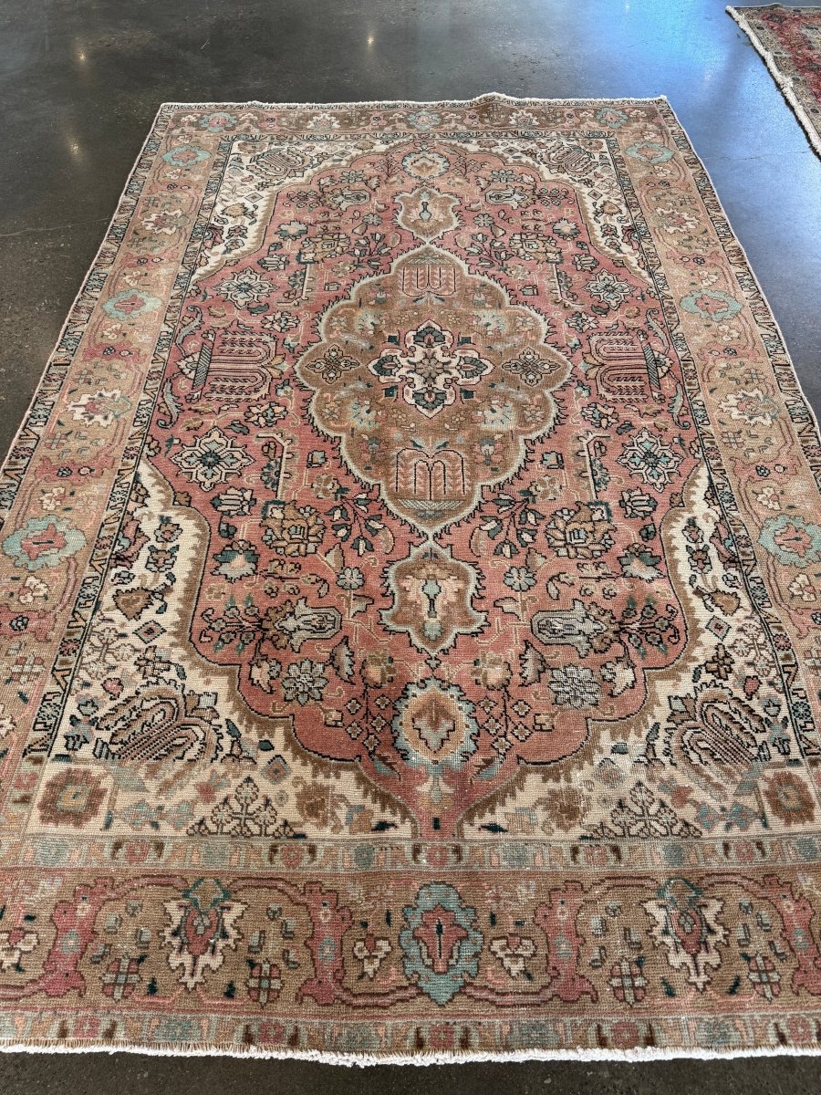 Reserviert für Kristen | Vintage Täbriz Teppich | 193 x 305 cm