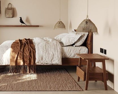 Vline 801 Modern Wood Bedside Table