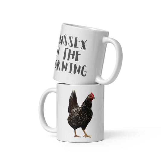 Sussex White glossy mug